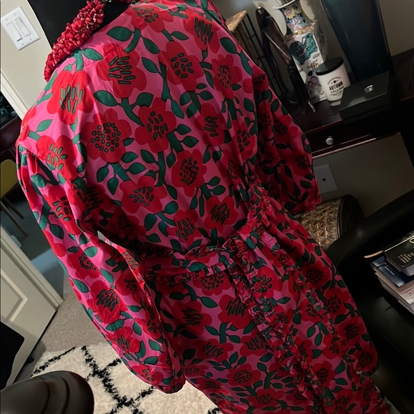 Floral Pink and Red Dress by Cyclamen - Picture 7 of 8